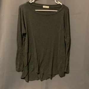 Ginger G long sleeve dark grey top